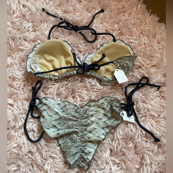 Animal Print Cheeky Bikini Bottom size small or XS NWT - Picture 5 of 9